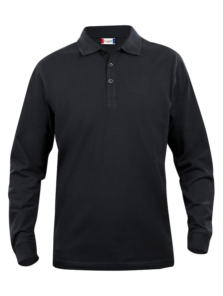 Polo Basic Polo L/S Junior Clique noir
