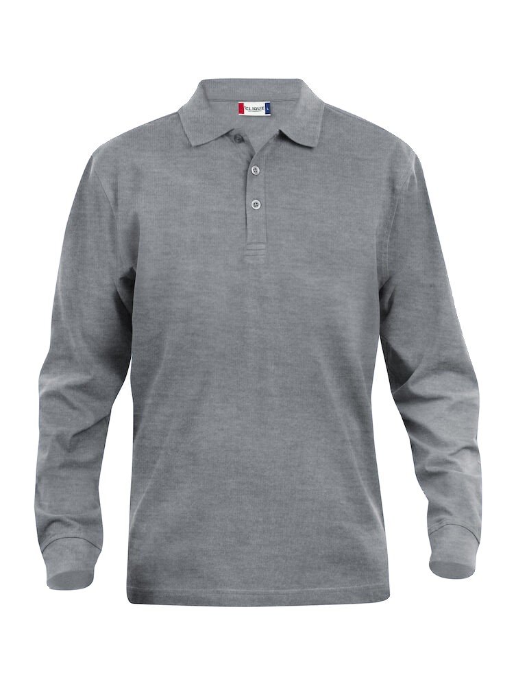 Polo Classic Lincoln L/S Clique gris mélange