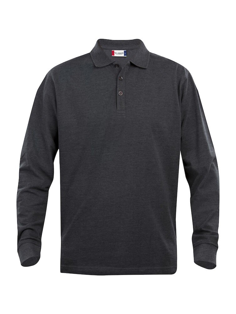 Polo Classic Lincoln L/S Clique gris anthracite mélange