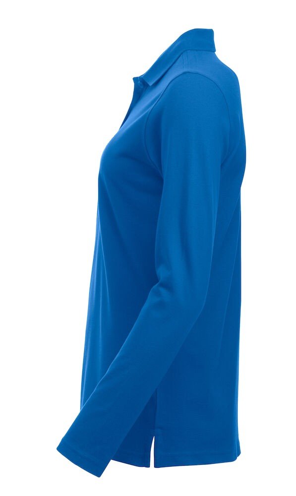 Polo Classic Marion L/S Clique bleu royal - vue 3