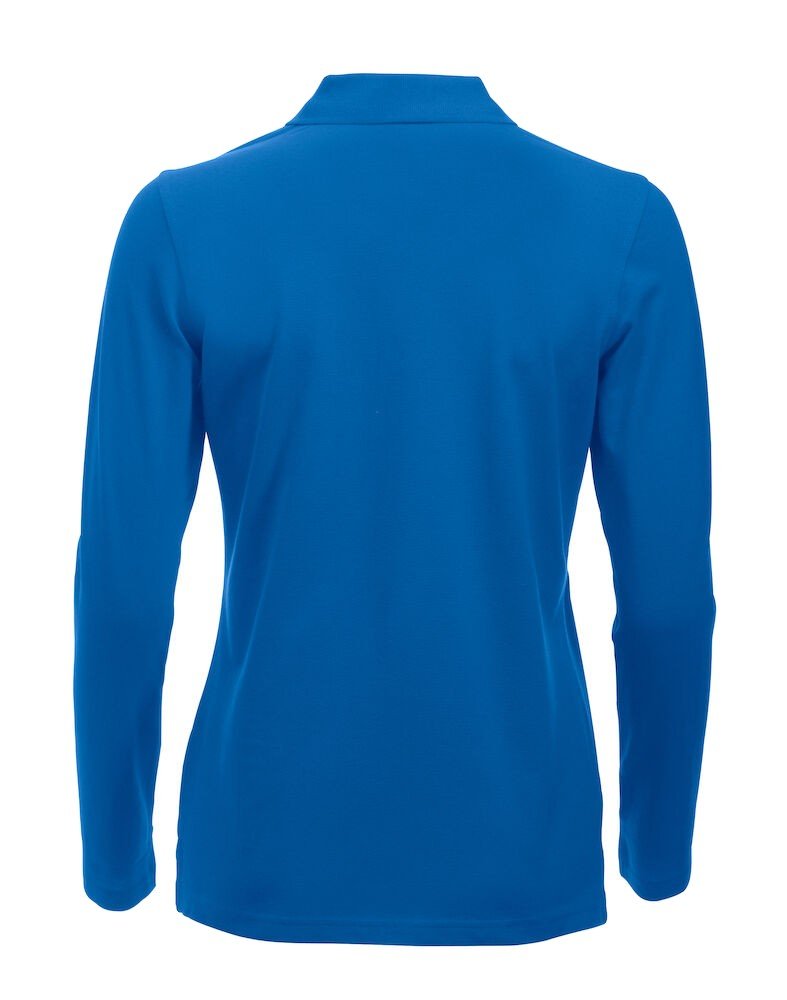 Polo Classic Marion L/S Clique bleu royal - vue 4