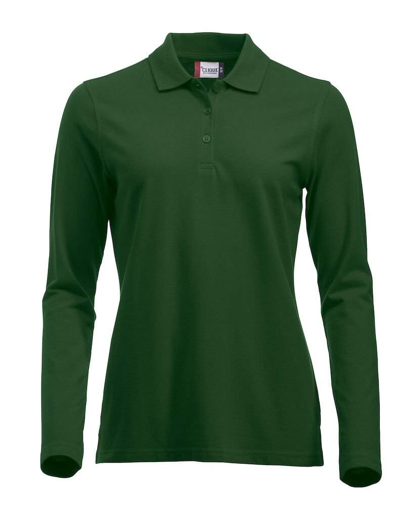 Polo Classic Marion L/S Clique vert bouteille