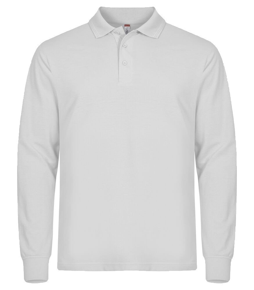 Polo Manhattan L/S Clique blanc
