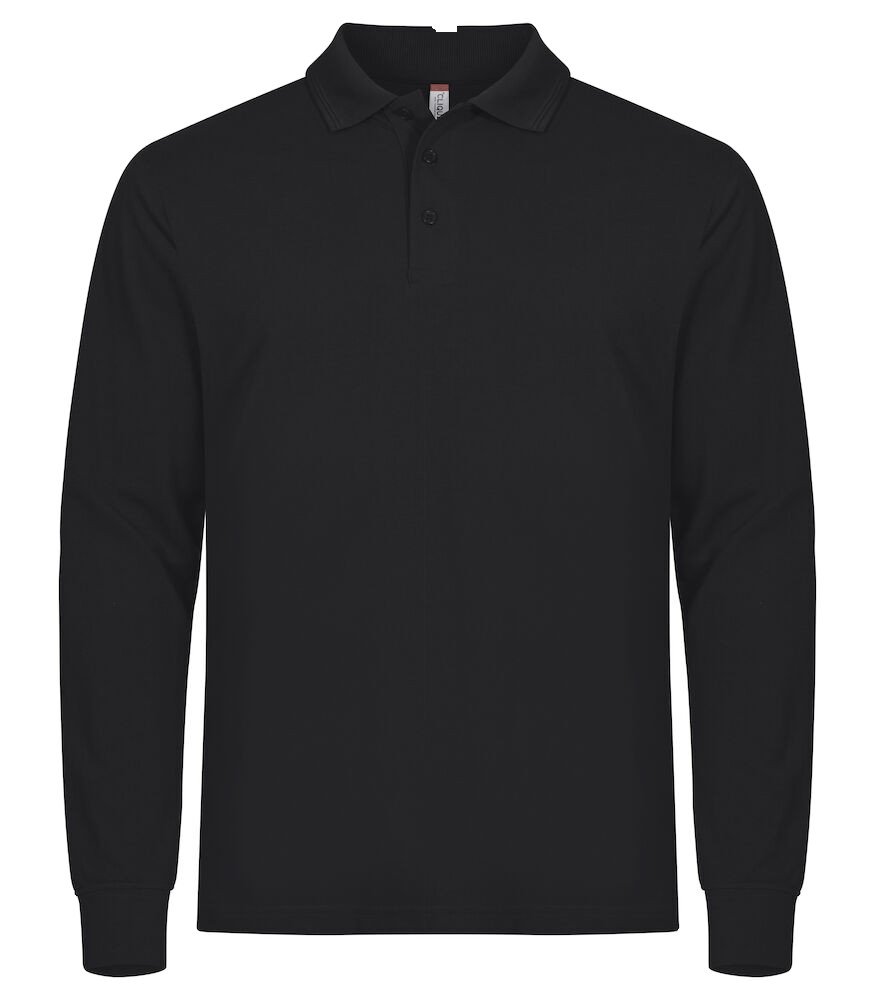 Polo Manhattan L/S Clique noir