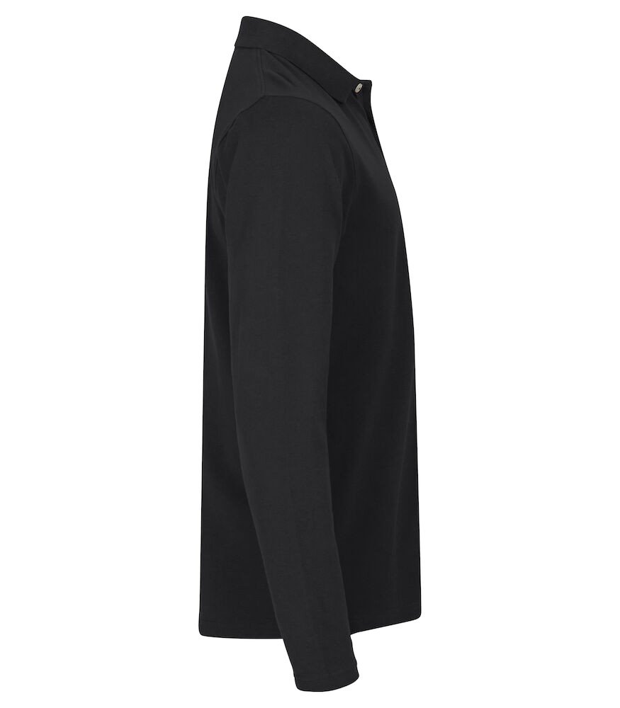 Polo Stretch Premium Polo L/S Clique noir - vue 2
