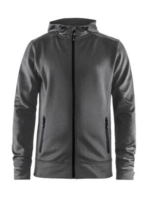 Sweatshirt Noble Full Zip Hood M Craft darkgrey melange
