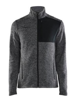 Veste de polaire ADV Explore Heavy Fleece Jacket M Craft noir mélange