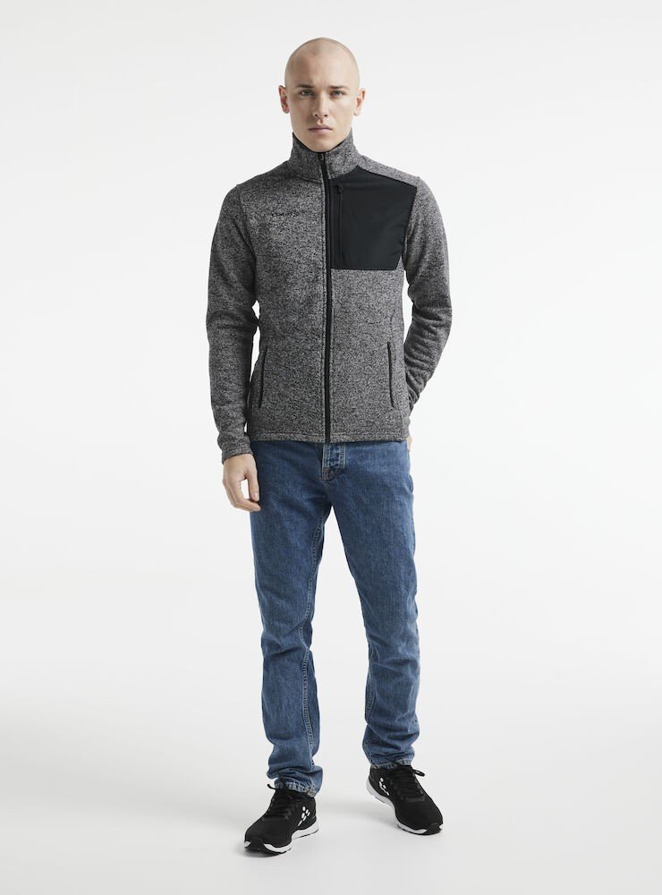 Veste de polaire ADV Explore Heavy Fleece Jacket M Craft noir mélange - vue 5