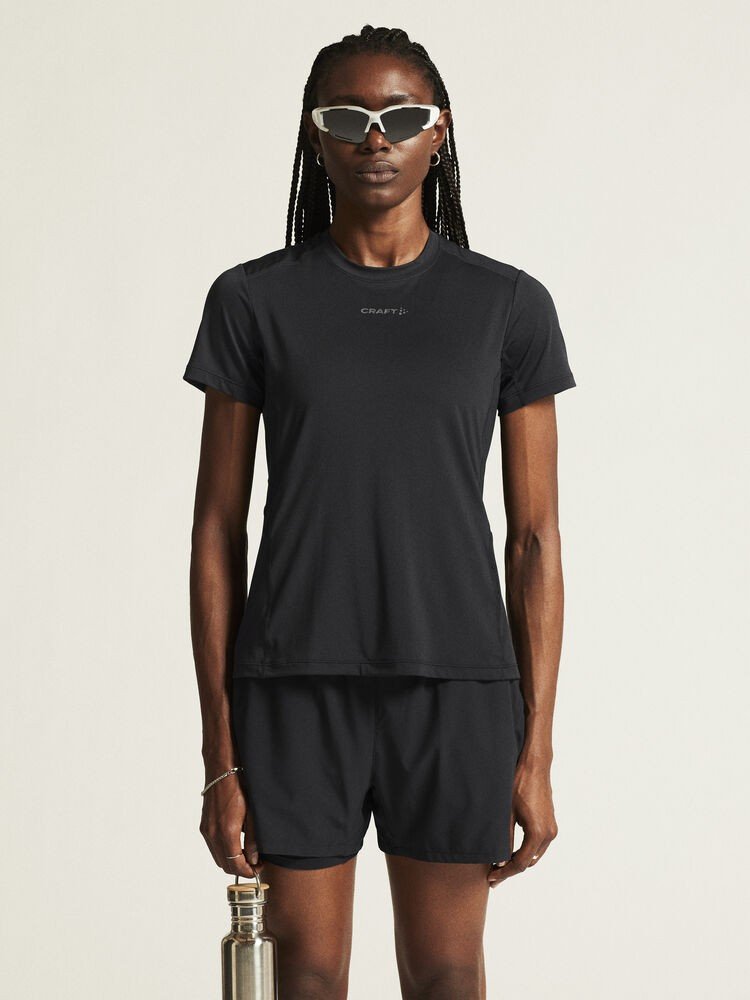 T-shirt ADV Essence SS Tee 2 W Craft noir - vue 3