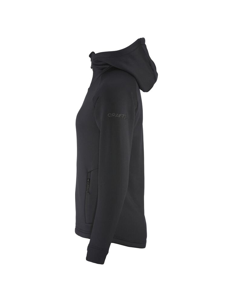 Veste de polaire ADV Explore Power Fleece Hood Jkt W Craft noir - vue 10