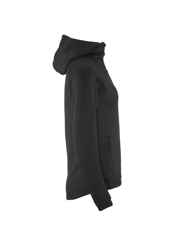 Veste de polaire ADV Explore Power Fleece Hood Jkt W Craft noir - vue 2