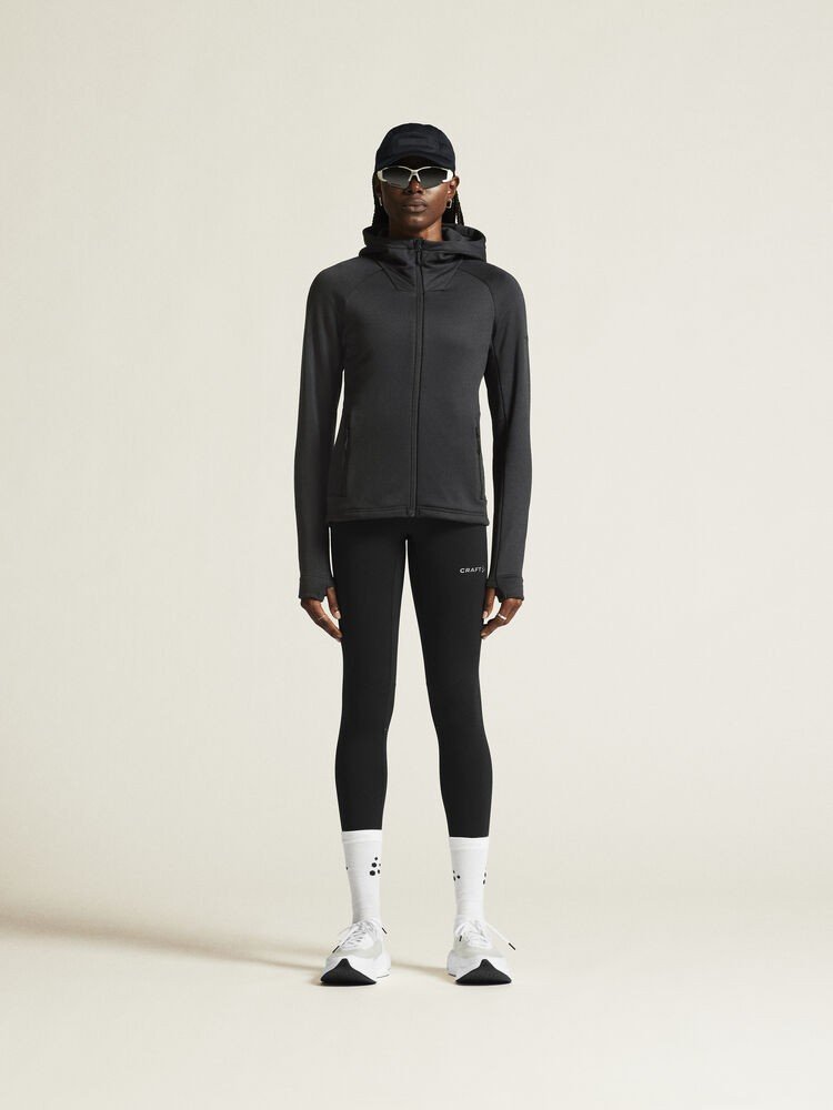 Veste de polaire ADV Explore Power Fleece Hood Jkt W Craft noir - vue 7