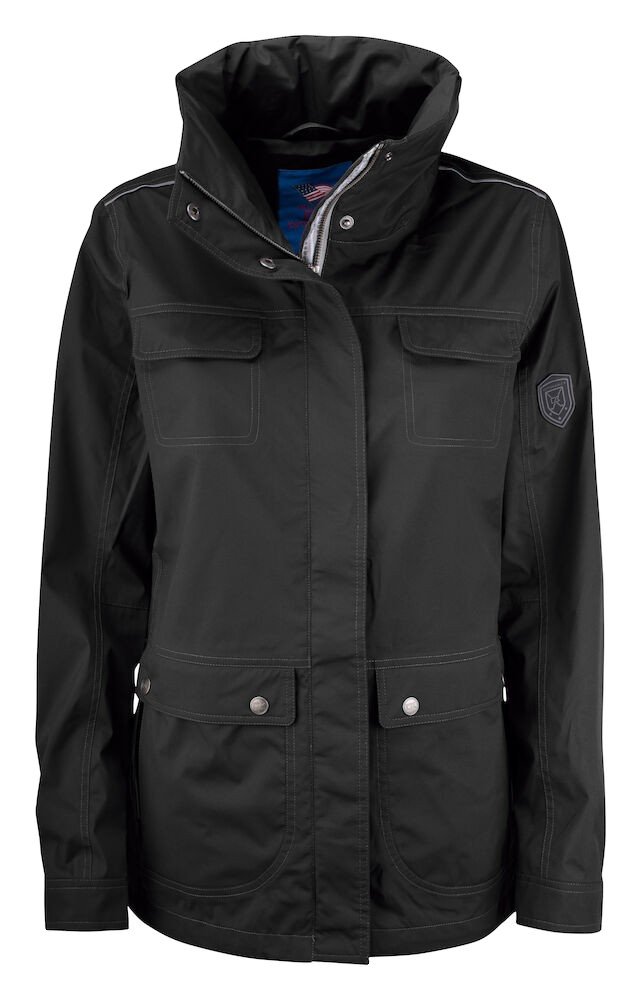 Manteaux Clearwater Rain Jacket ladies Cutter & Buck noir