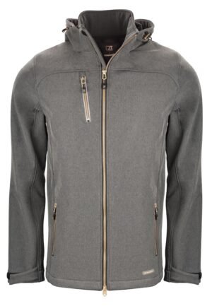 Softshell Whittier Jacket men Cutter & Buck gris anthracite mélange