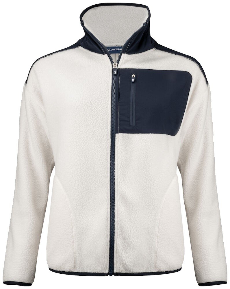 Manteaux Cascade Sherpa Fleece Ladies Cutter & Buck blanccassé