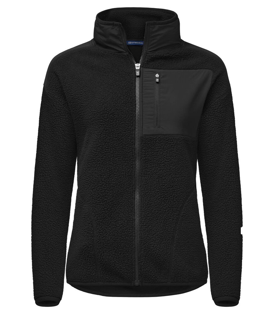 Manteaux Cascade Sherpa Fleece Ladies Cutter & Buck noir