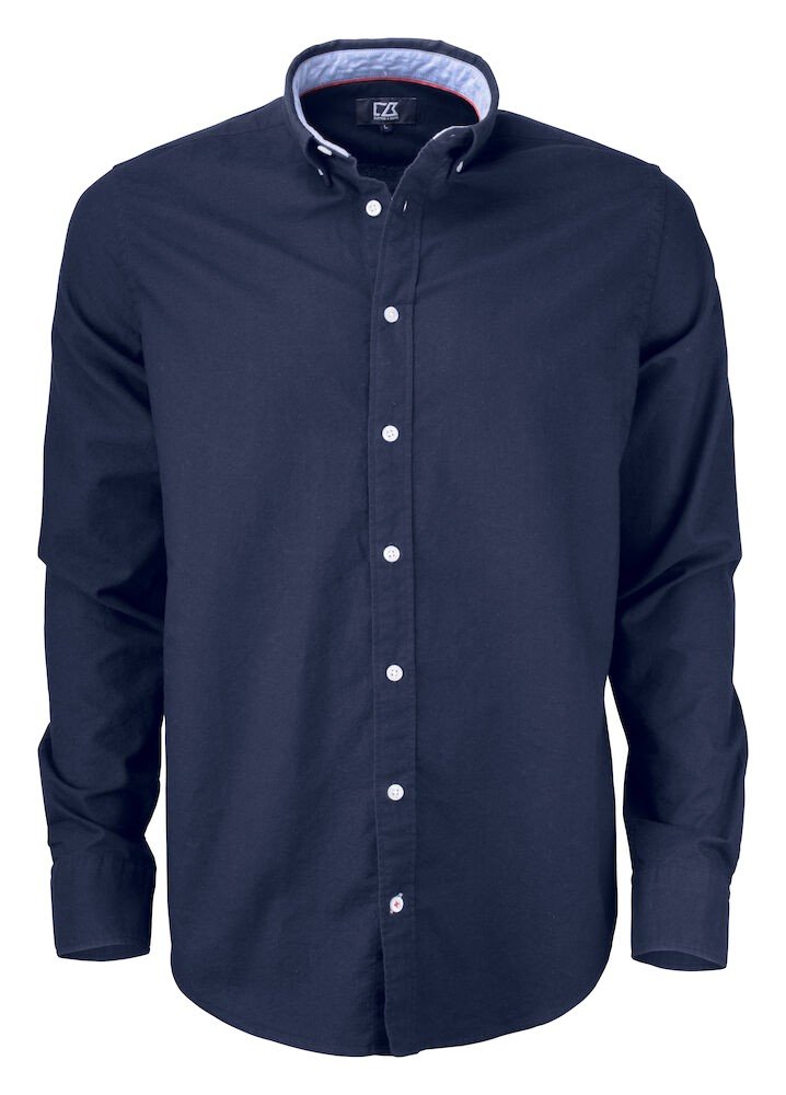 Chemise Belfair Oxford Shirt men Cutter & Buck bleu foncé