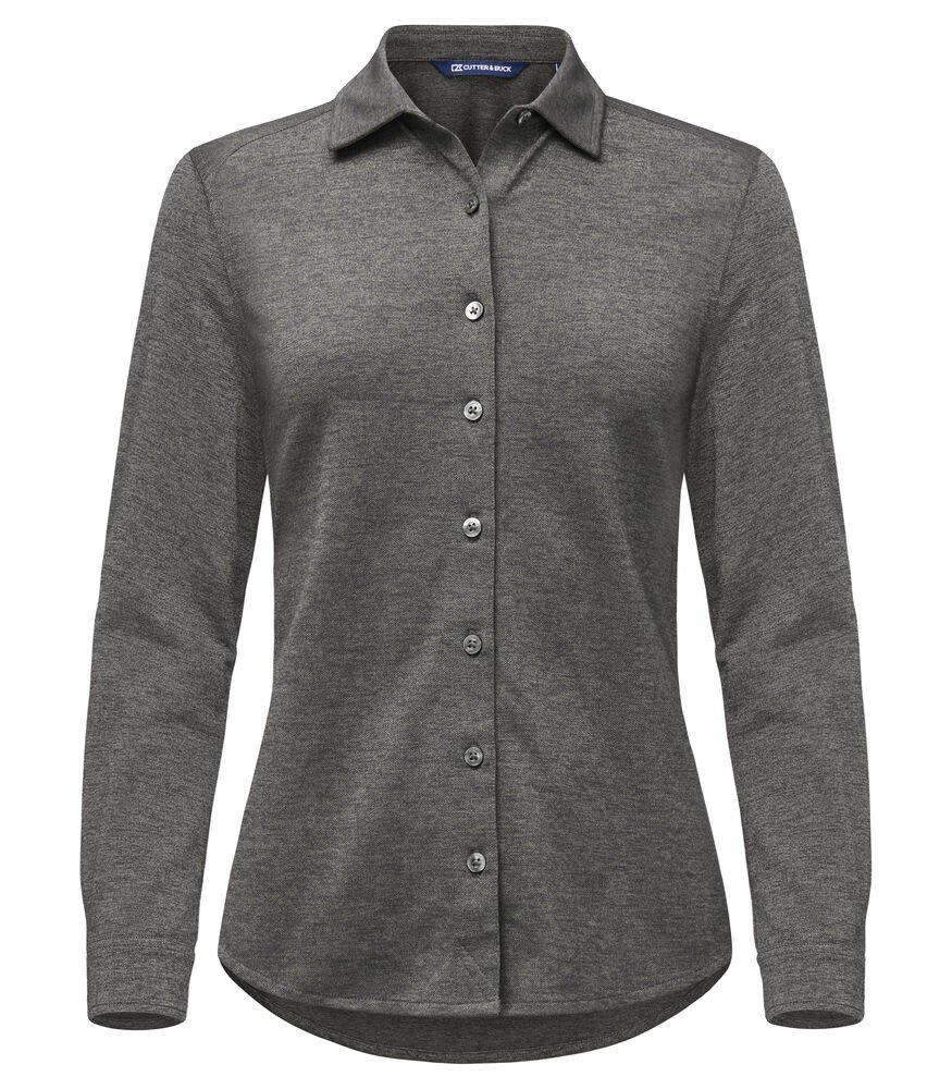 Chemise Advantage Shirt ladies Cutter & Buck gris anthracite mélange