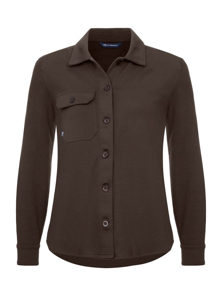 Chemise Advantage Leisure shirt Ladies Cutter & Buck marron