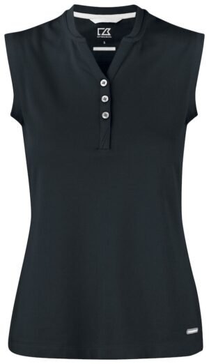 Polo Advantage Sleeveless ladies Cutter & Buck noir