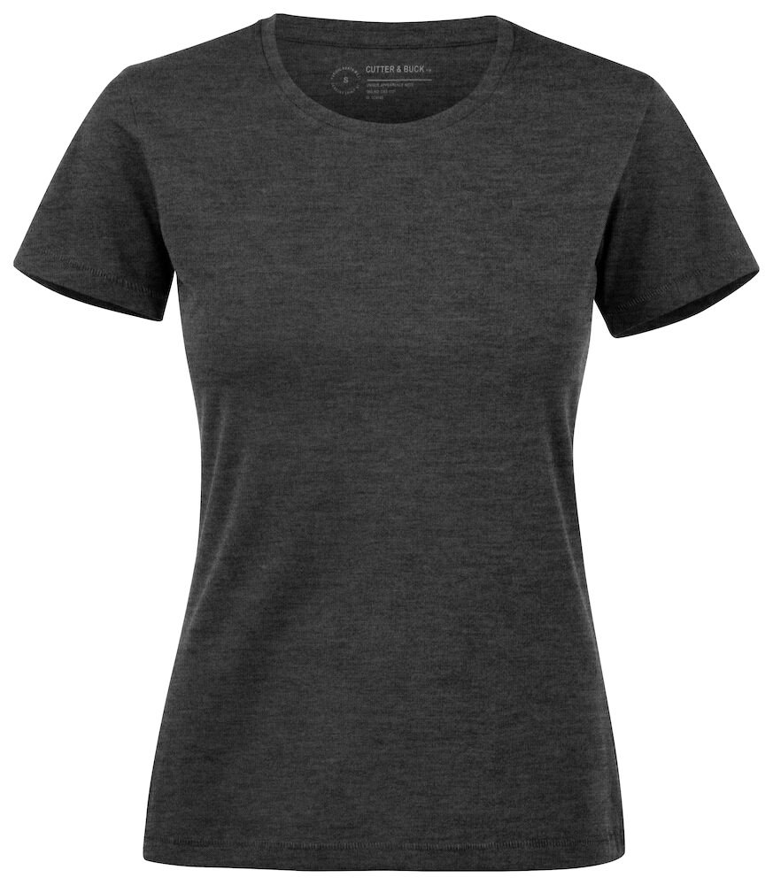 T-shirt Manzanita Roundneck ladies Cutter & Buck gris anthracite mélange
