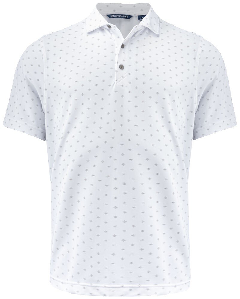 Polo Virtue Polo Printed Men Cutter & Buck blanc