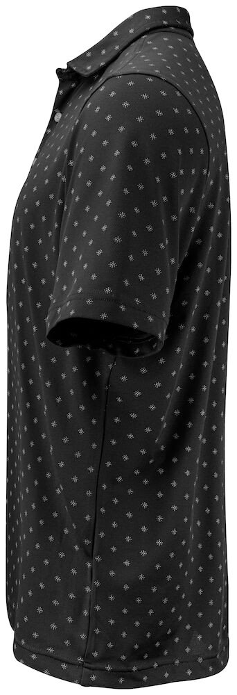 Polo Virtue Polo Printed Men Cutter & Buck noir - vue 3