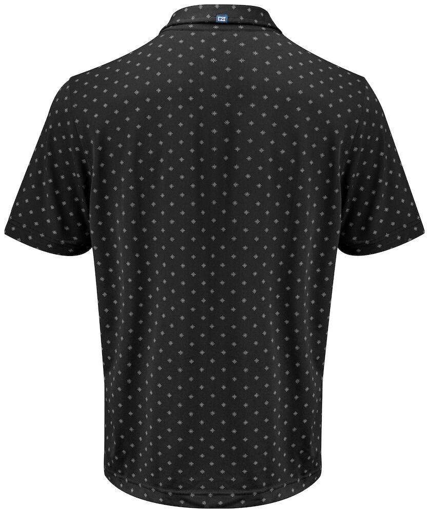 Polo Virtue Polo Printed Men Cutter & Buck noir - vue 4