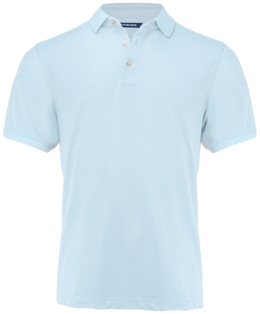 Polo Virtue Eco Polo Solid Men Cutter & Buck bleu clair