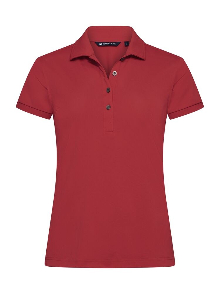 Polo Virtue Eco Polo Solid Ladies Cutter & Buck rouge