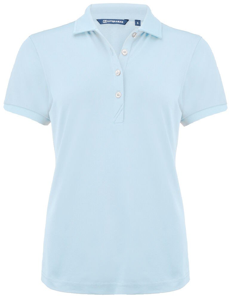 Polo Virtue Eco Polo Solid Ladies Cutter & Buck bleu clair