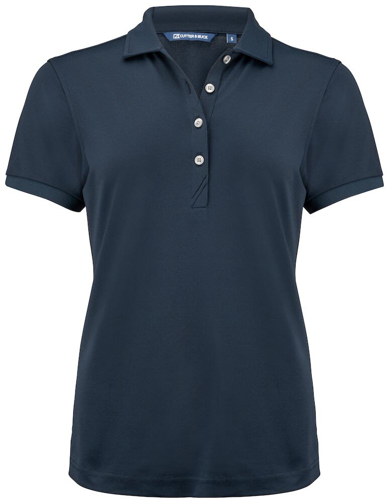 Polo Virtue Eco Polo Solid Ladies Cutter & Buck bleu foncé