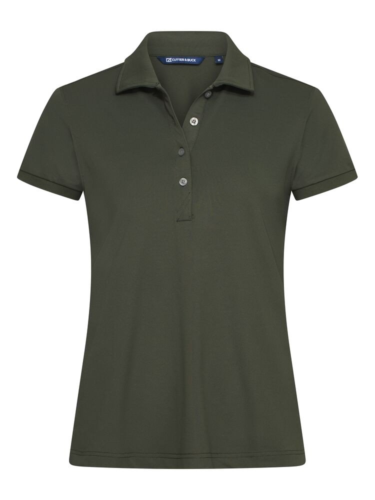 Polo Virtue Eco Polo Solid Ladies Cutter & Buck vert foncé