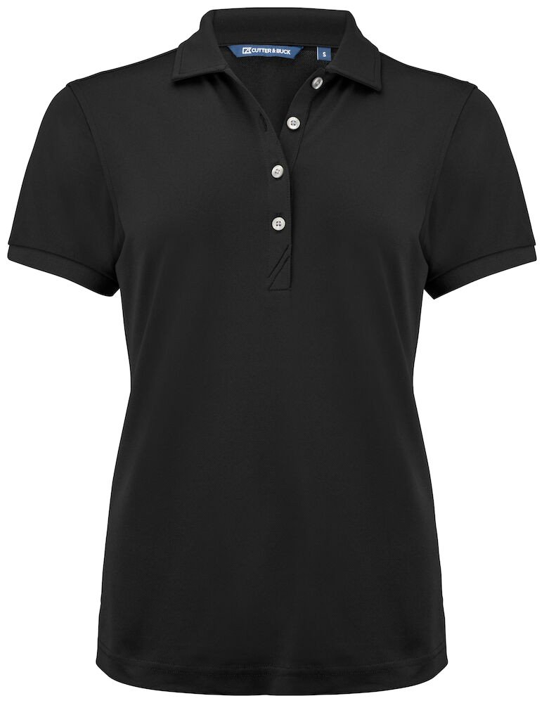 Polo Virtue Eco Polo Solid Ladies Cutter & Buck noir