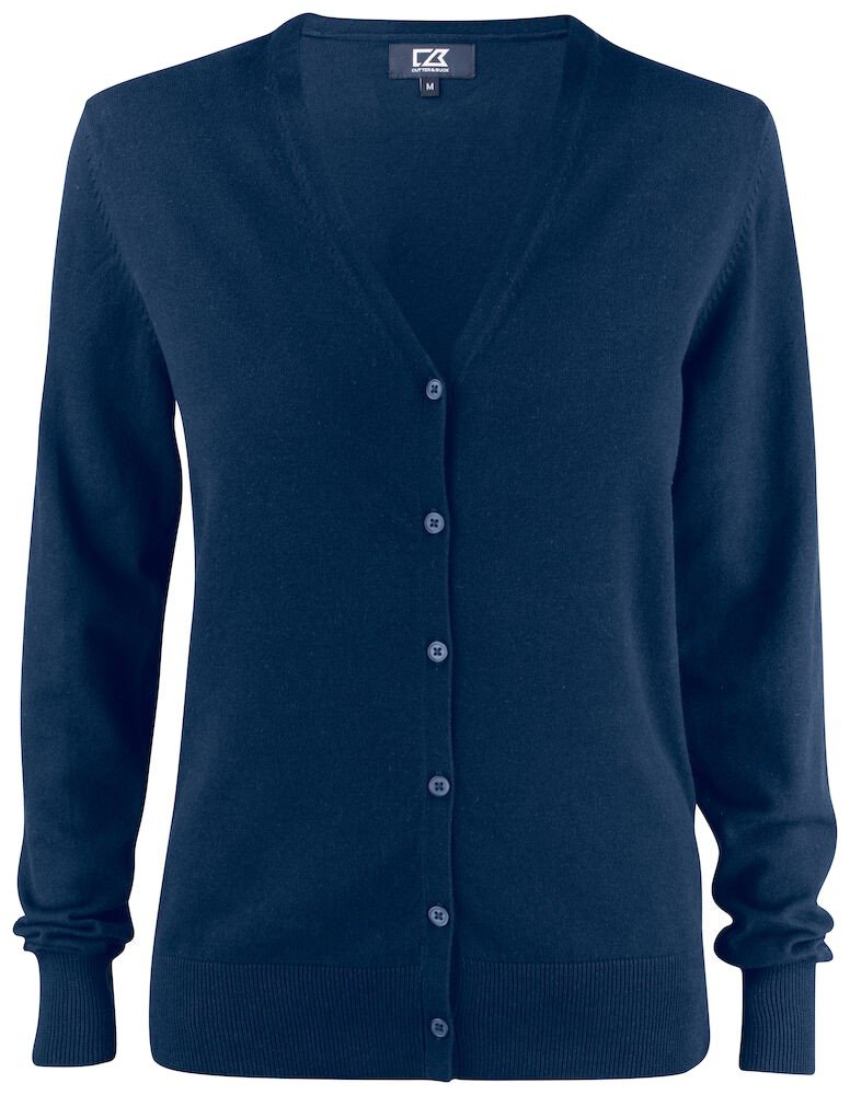 Pull Oakville Cardigan ladies Cutter & Buck bleu foncé