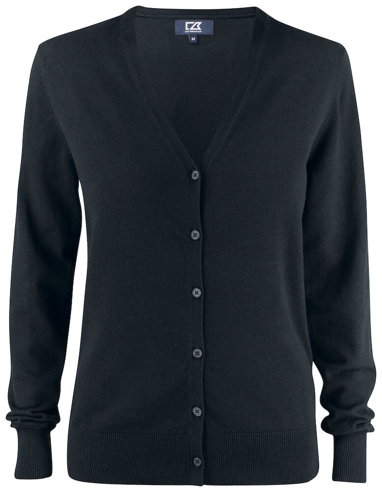 Pull Oakville Cardigan ladies Cutter & Buck noir