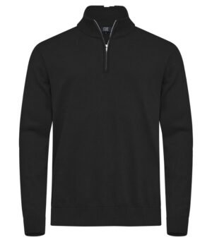 Pull Oakville Half Zip Sweater Men Cutter & Buck noir