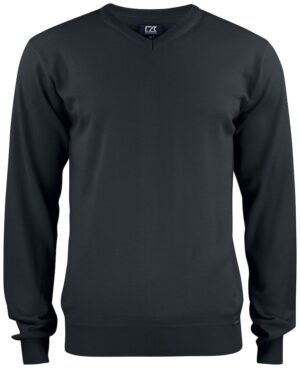 Pull Everett V-neck men Cutter & Buck noir