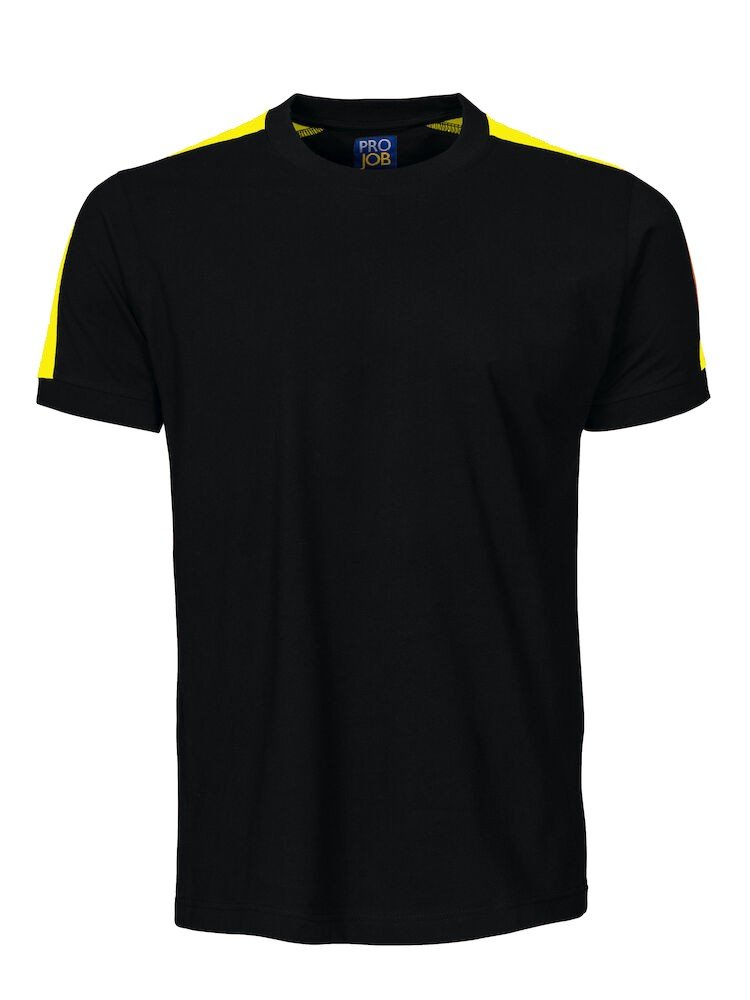 T-shirt 2019 T-SHIRT BANDES FLUO Projob noir
