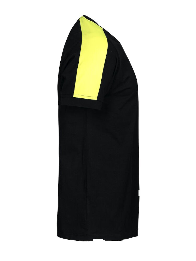 T-shirt 2019 T-SHIRT BANDES FLUO Projob noir - vue 2