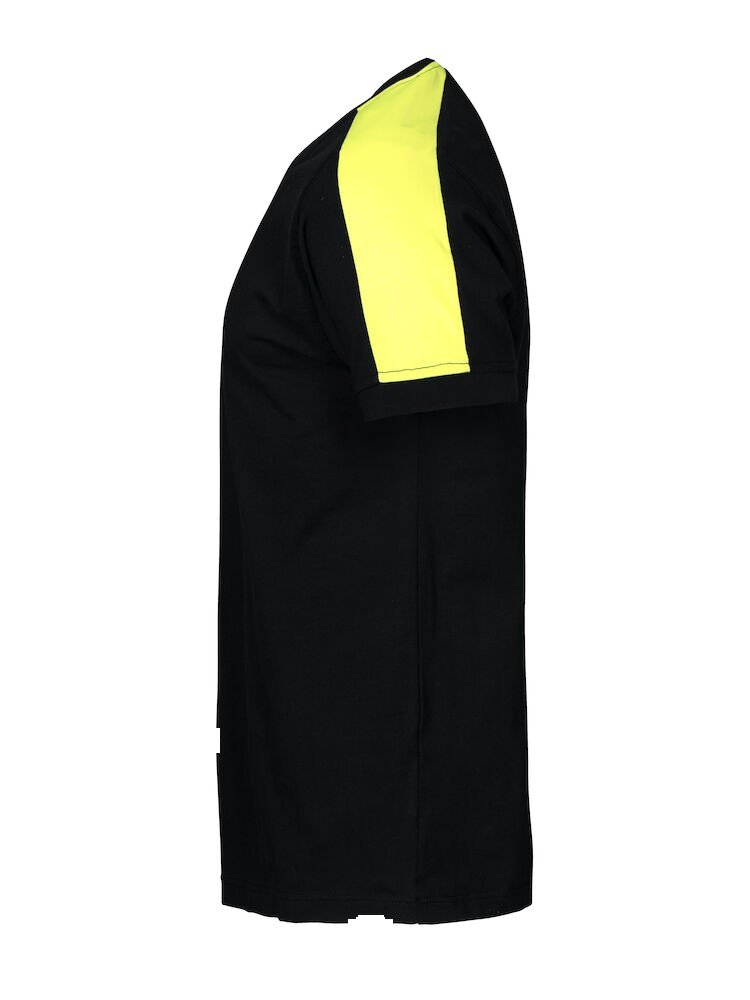 T-shirt 2019 T-SHIRT BANDES FLUO Projob noir - vue 3