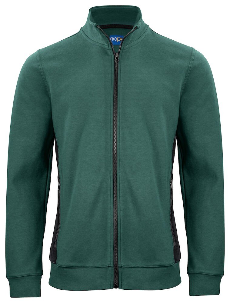 Sweatshirt 2129 SWEATSHIRT PRIO BICOLORE FULL ZIP Projob vert sapin