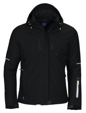 Softshell 3413 SOFTSHELL PRIO DOUBLEE FEMME A CAPUCHE Projob noir