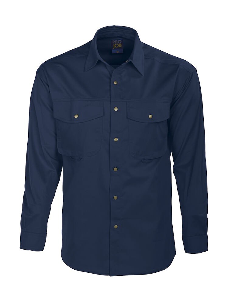 Chemise 5203 CHEMISE MANCHES LONGUES Projob bleu marine