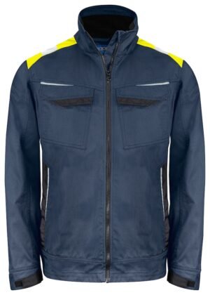 Manteaux 5427 BLOUSON PRIO POLYCOTON + FLUO Projob marine/jaune