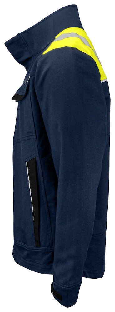Manteaux 5437 BLOUSON PRIO COTON + FLUO Projob marine/jaune - vue 4