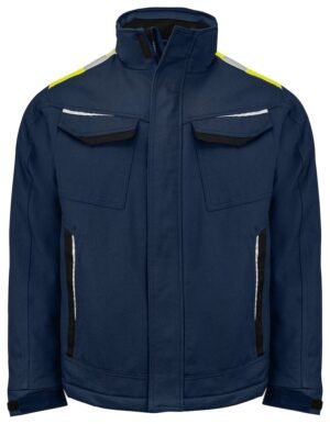 Manteaux 5438 BLOUSON MATELASSE PRIO COTON Projob marine/jaune
