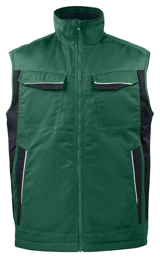 Veste 5704 BODYWARMER MULTIPOCHES PRIO MATELASSE Projob vert sapin