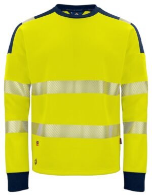 Sweatshirt 6108 SWEATSHIRT COL ROND EN ISO 20471 CLASSE 3/2 Projob jaune citron