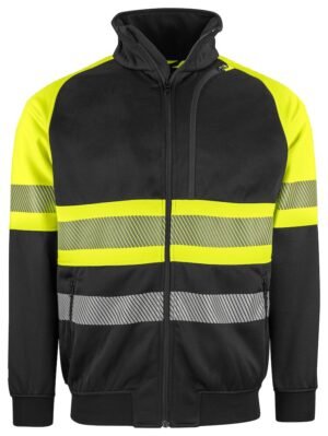 Sweatshirt 6120 SWEATSHIRT FULL ZIP - EN ISO 20471 CLASSE 1 Projob jaune fluo